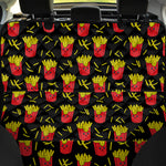 Cartoon French Fries Pattern Print Pet Car Back Seat Cover