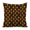 Cartoon French Fries Pattern Print Pillow Cover