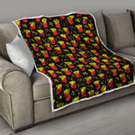 Cartoon French Fries Pattern Print Quilt