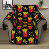 Cartoon French Fries Pattern Print Recliner Protector