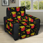 Cartoon French Fries Pattern Print Recliner Protector