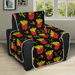 Cartoon French Fries Pattern Print Recliner Protector