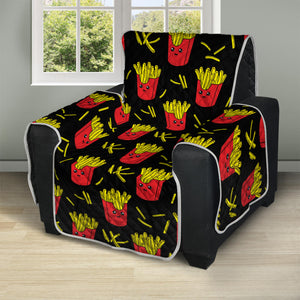 Cartoon French Fries Pattern Print Recliner Protector