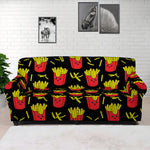 Cartoon French Fries Pattern Print Sofa Cover