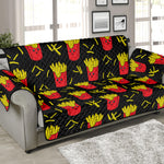 Cartoon French Fries Pattern Print Sofa Protector