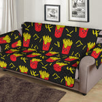 Cartoon French Fries Pattern Print Sofa Protector