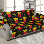 Cartoon French Fries Pattern Print Sofa Protector