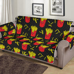 Cartoon French Fries Pattern Print Sofa Protector