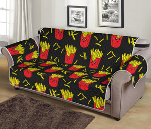 Cartoon French Fries Pattern Print Sofa Protector