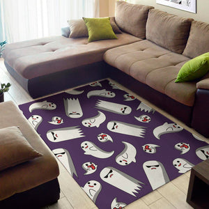 Cartoon Ghost Pattern Print Area Rug