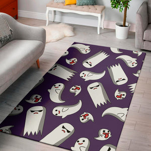 Cartoon Ghost Pattern Print Area Rug