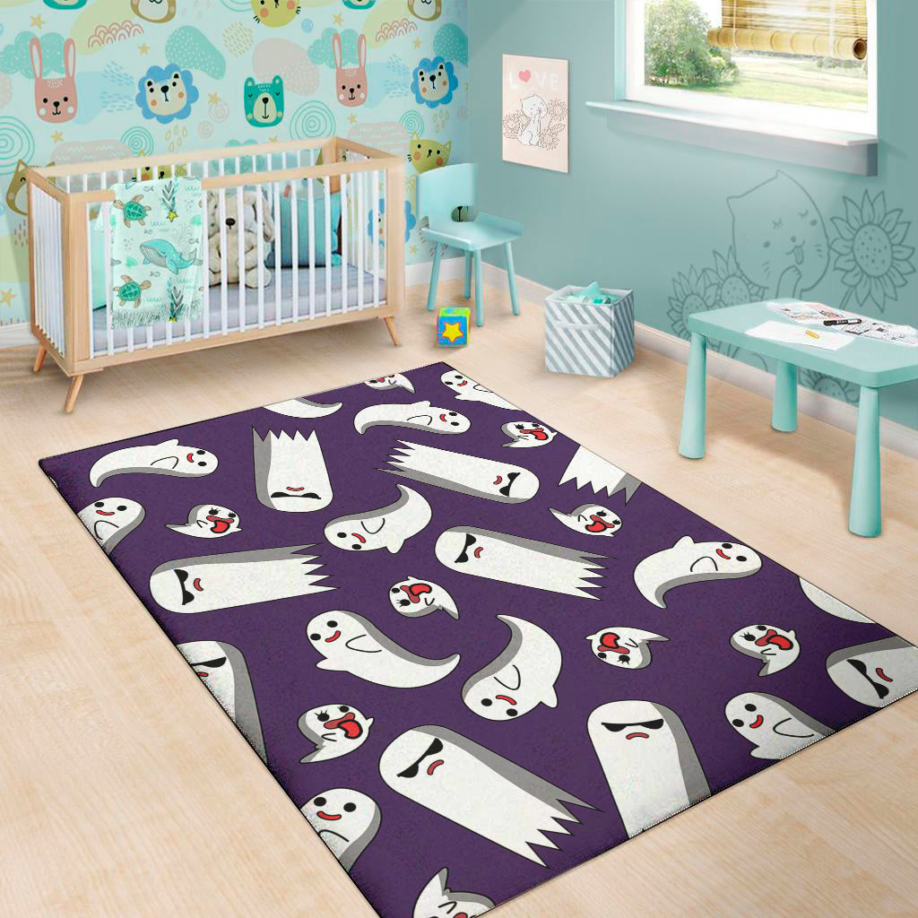 Cartoon Ghost Pattern Print Area Rug