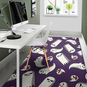 Cartoon Ghost Pattern Print Area Rug