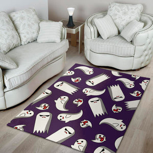 Cartoon Ghost Pattern Print Area Rug