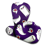 Cartoon Ghost Pattern Print Boxing Gloves