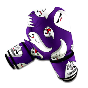 Cartoon Ghost Pattern Print Boxing Gloves