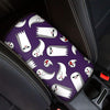 Cartoon Ghost Pattern Print Car Center Console Cover