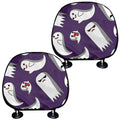 Cartoon Ghost Pattern Print Car Headrest Covers