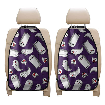 Cartoon Ghost Pattern Print Car Seat Organizers
