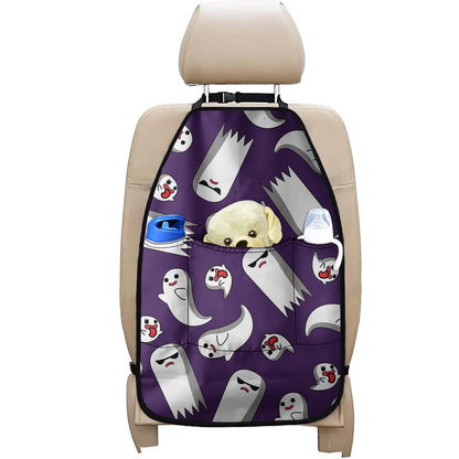 Cartoon Ghost Pattern Print Car Seat Organizers