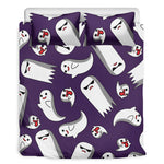 Cartoon Ghost Pattern Print Duvet Cover Bedding Set