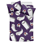 Cartoon Ghost Pattern Print Duvet Cover Bedding Set