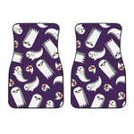 Cartoon Ghost Pattern Print Front Car Floor Mats