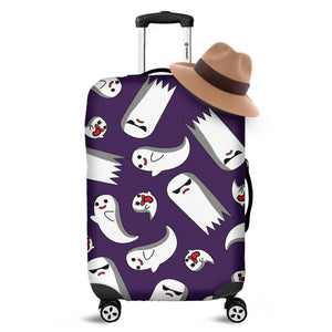 Cartoon Ghost Pattern Print Luggage Cover