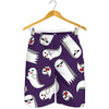 Cartoon Ghost Pattern Print Men's Shorts