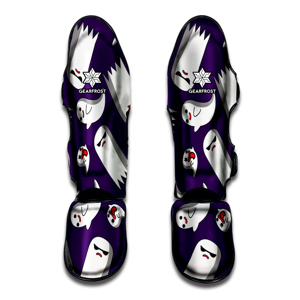 Cartoon Ghost Pattern Print Muay Thai Shin Guard