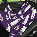 Cartoon Ghost Pattern Print Pet Car Back Seat Cover