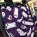 Cartoon Ghost Pattern Print Pet Car Back Seat Cover