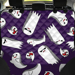 Cartoon Ghost Pattern Print Pet Car Back Seat Cover