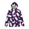 Cartoon Ghost Pattern Print Pullover Hoodie