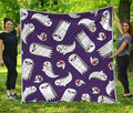 Cartoon Ghost Pattern Print Quilt