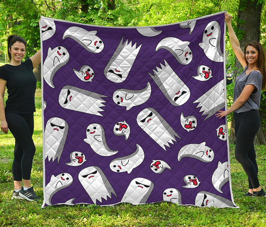 Cartoon Ghost Pattern Print Quilt