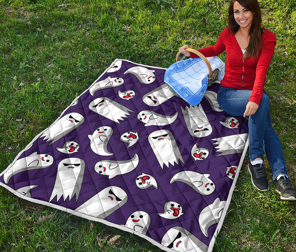 Cartoon Ghost Pattern Print Quilt