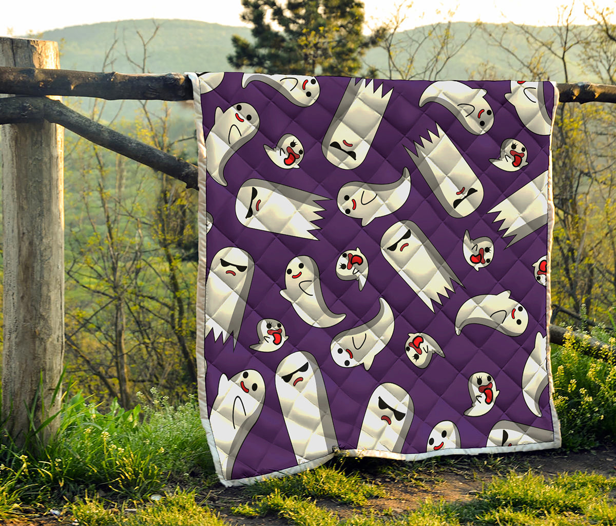 Cartoon Ghost Pattern Print Quilt