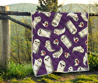 Cartoon Ghost Pattern Print Quilt
