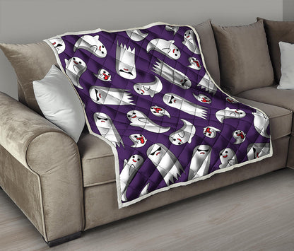Cartoon Ghost Pattern Print Quilt