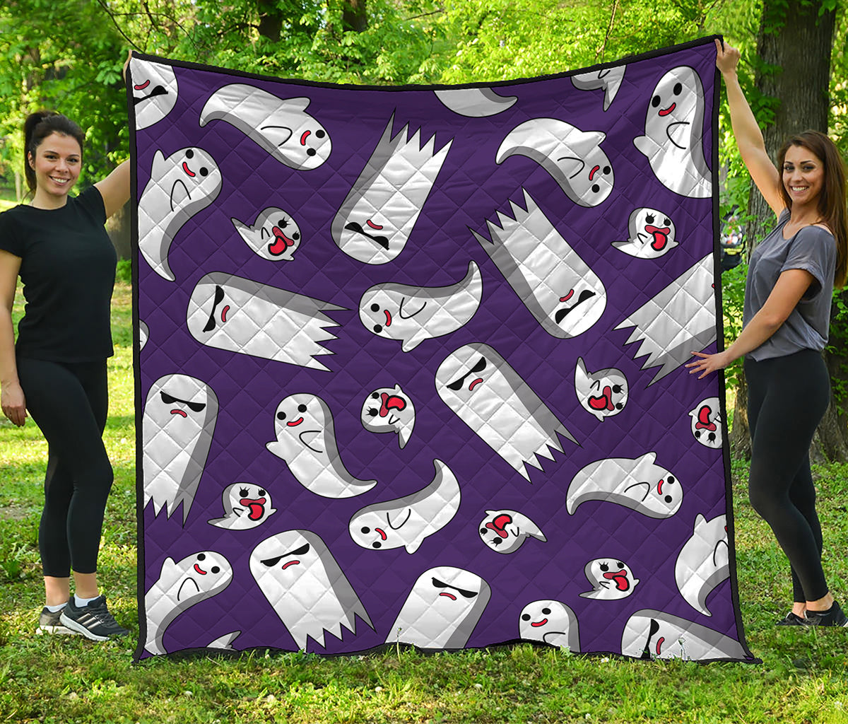 Cartoon Ghost Pattern Print Quilt