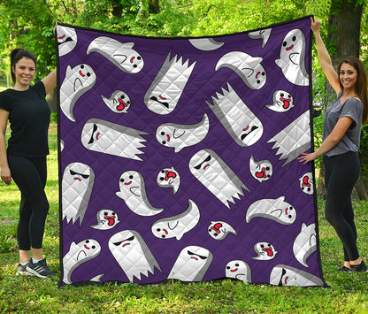 Cartoon Ghost Pattern Print Quilt