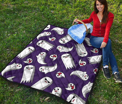 Cartoon Ghost Pattern Print Quilt