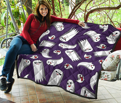 Cartoon Ghost Pattern Print Quilt