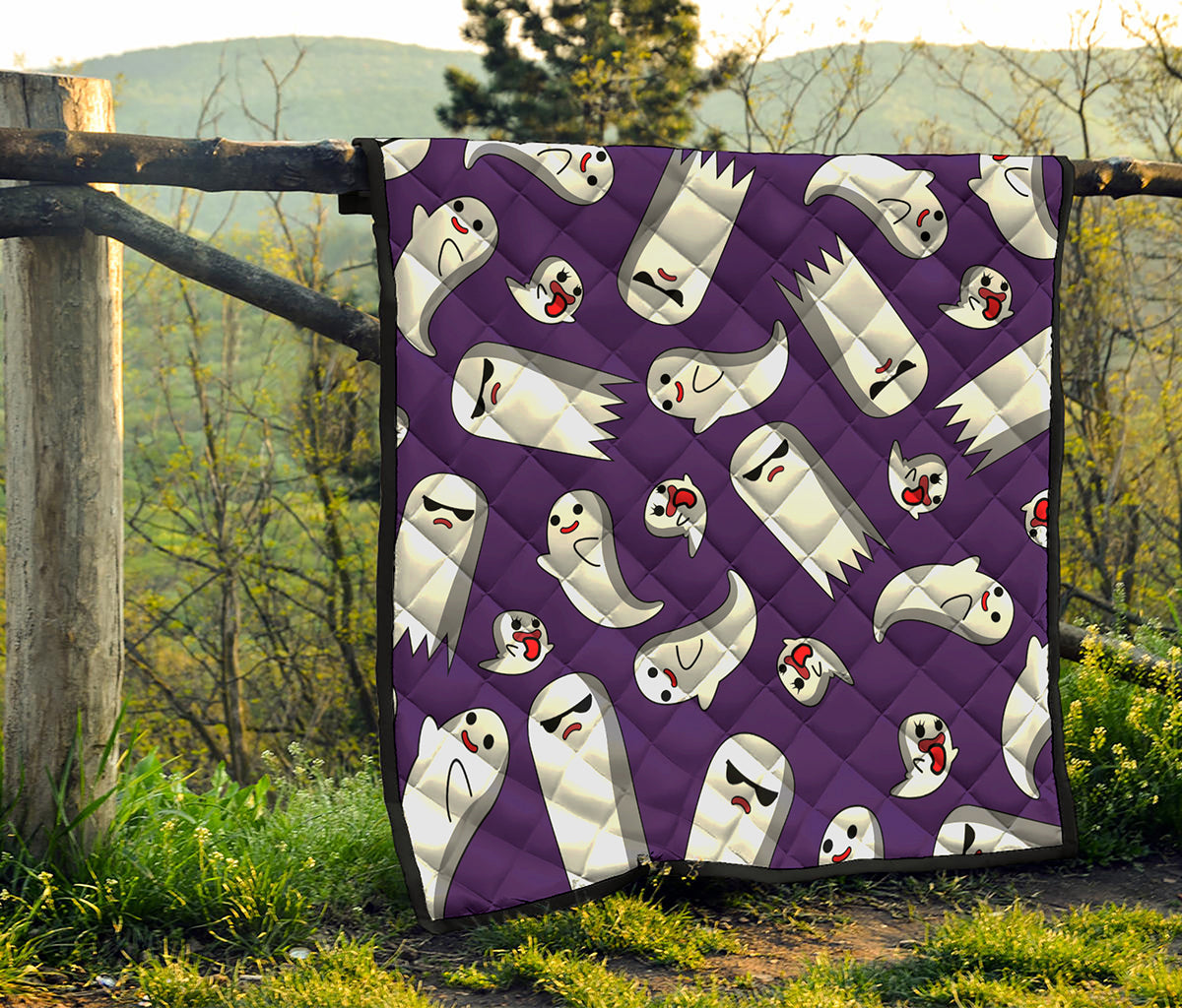 Cartoon Ghost Pattern Print Quilt