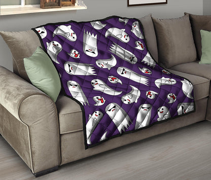Cartoon Ghost Pattern Print Quilt