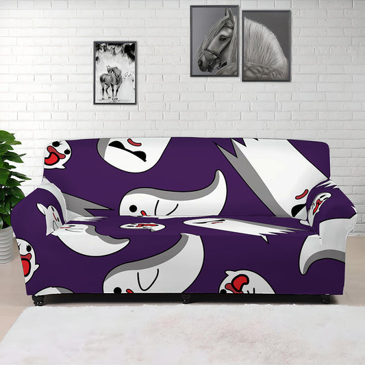 Cartoon Ghost Pattern Print Sofa Cover