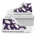 Cartoon Ghost Pattern Print White High Top Sneakers
