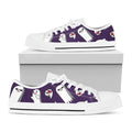 Cartoon Ghost Pattern Print White Low Top Sneakers