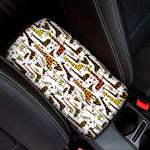 Cartoon Giraffe Pattern Print Car Center Console Cover